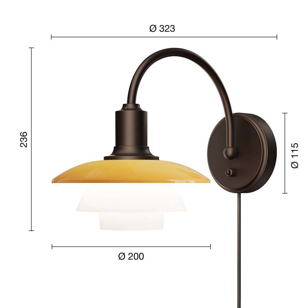 PH 2/2 Wall lamp Centenary Edition - Louis Poulsen - 5
