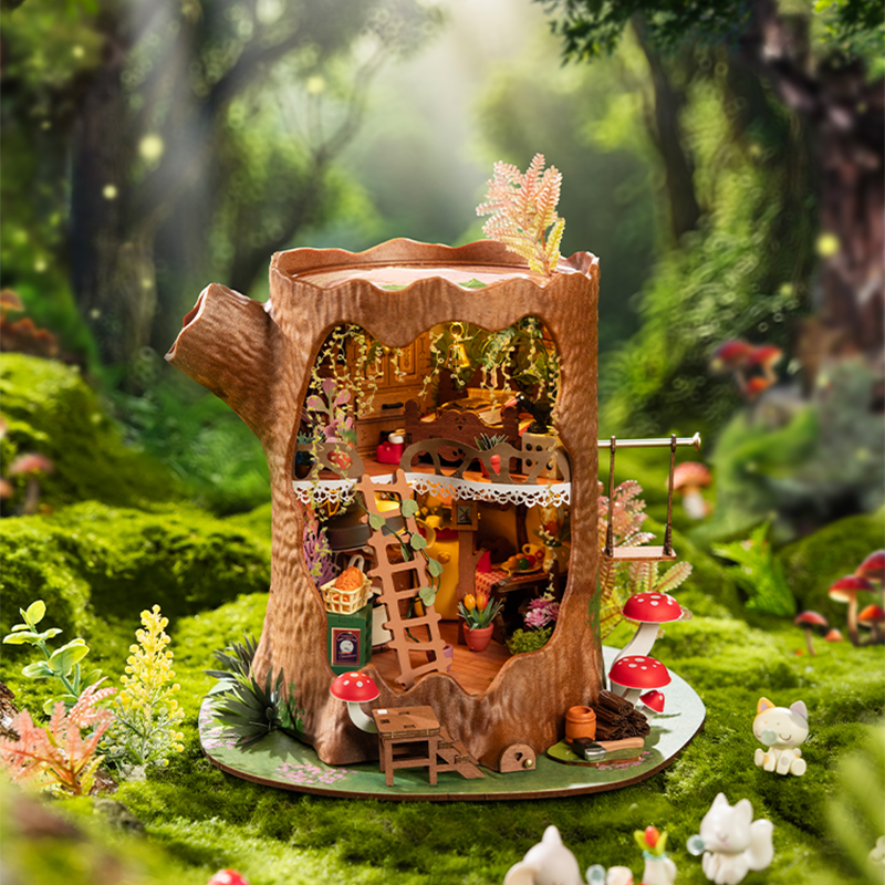 DIY-miniatyrhus - Rolife Fairytale Tree House  - 3