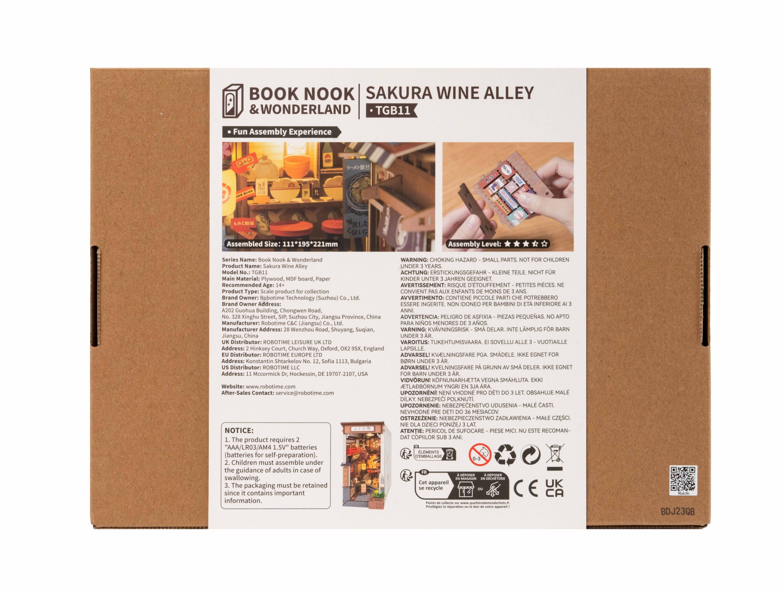  Book Nook DIY-  Rolife Sakura Wine Alley - 6