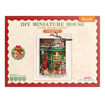 Santa’s Toy Shop DIY-miniatyr i tavelram - Rolife 