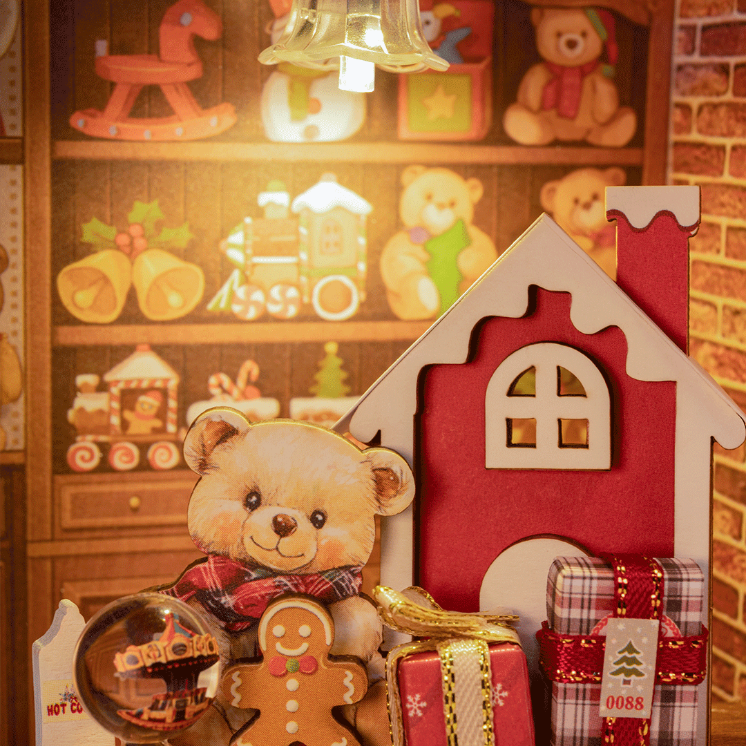 Santa’s Toy Shop DIY-miniatyr i tavelram - Rolife  - 3