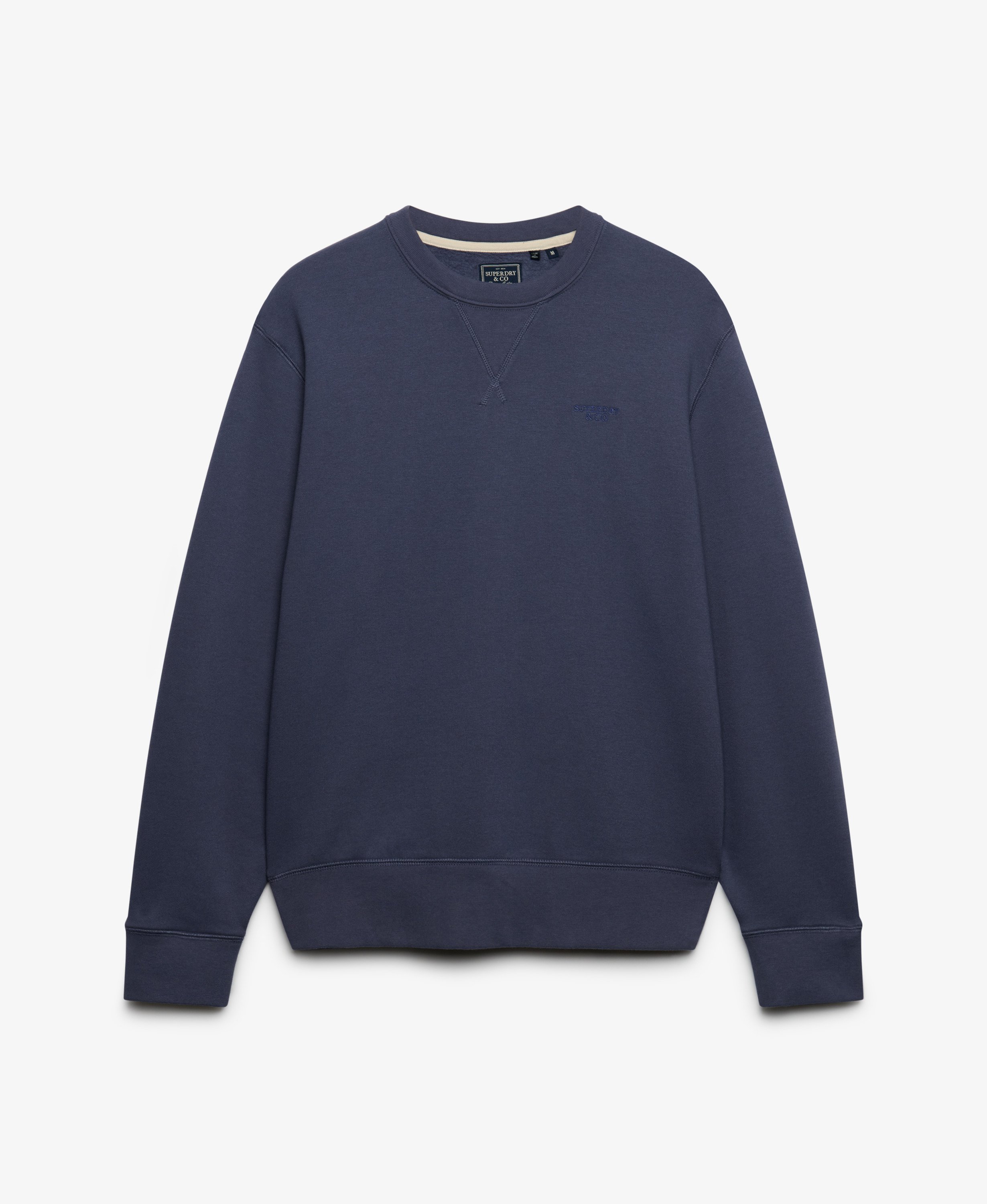 Superdry - Essential Stacked Logo Crew - Soft Navy - 6
