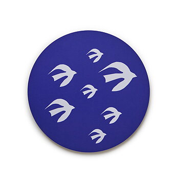 Runt Grytunderlägg - 21cm - Flocking Birds