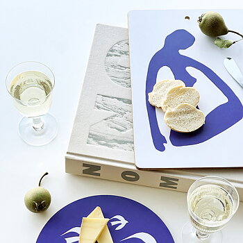 Gaia Serveringsbräda  - 30x20 cm - Blue