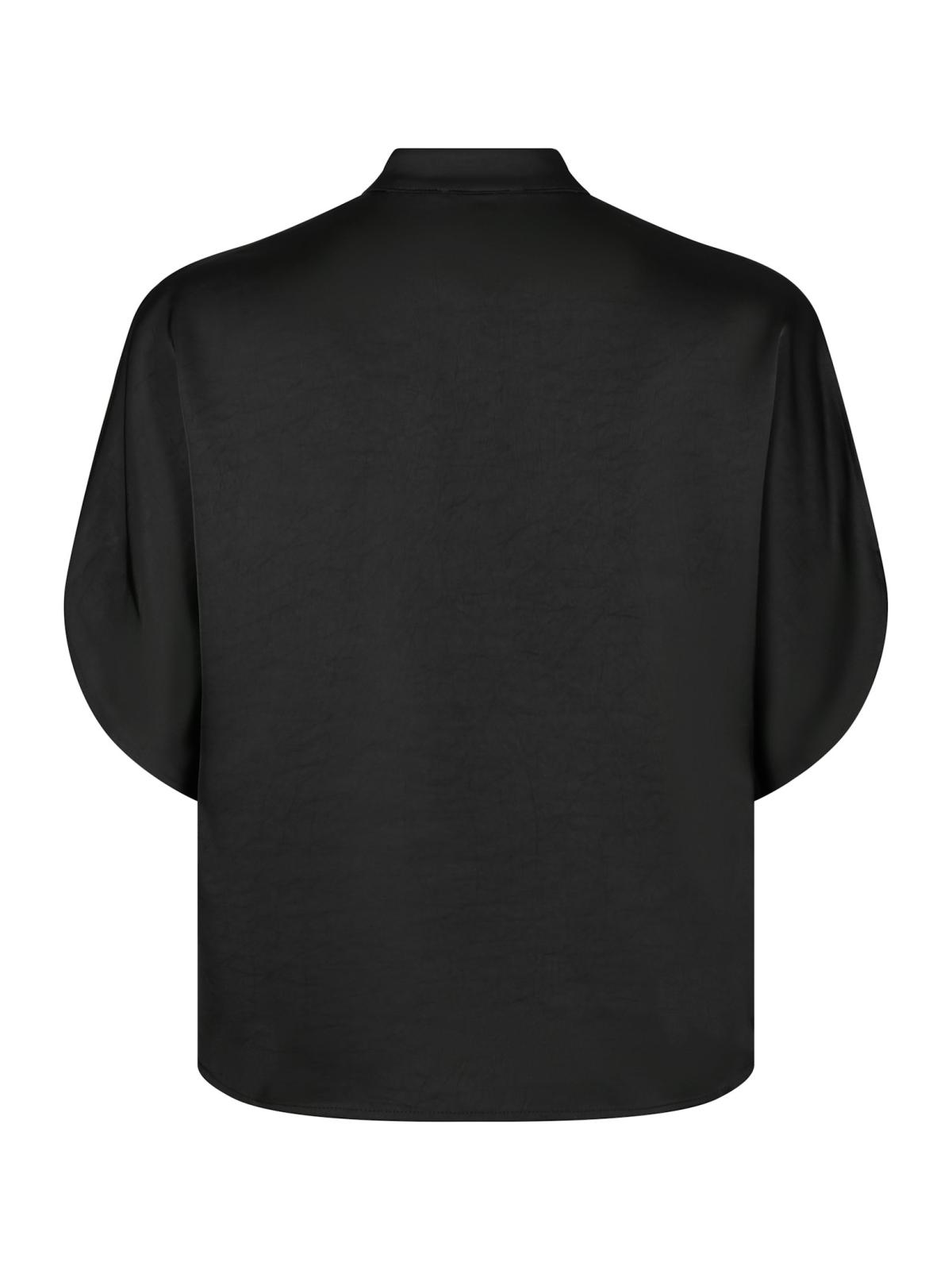 Neo Noir Anelle Heavy Sateen Blouse, Black - 2