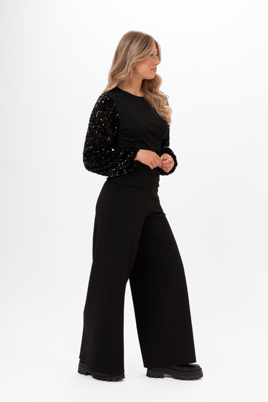 Eden sequin top - black - 3