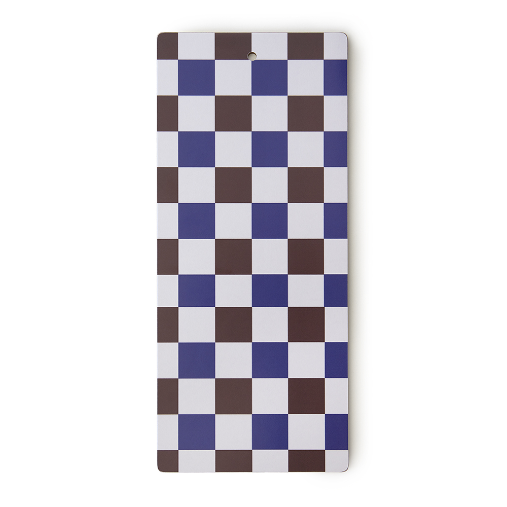 Checker Mix Serveringsbräda  - 40x17 cm - Chocolate/Blue