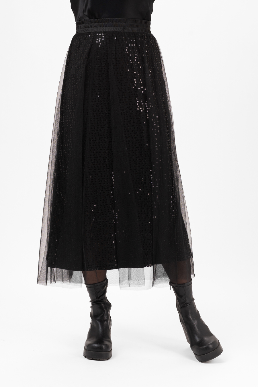 Cheriev Tulle skirt- black - 3