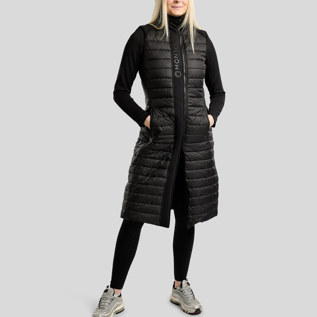 MONTAR EMMA LONG SOFTSHELL JACKET - BLACK
