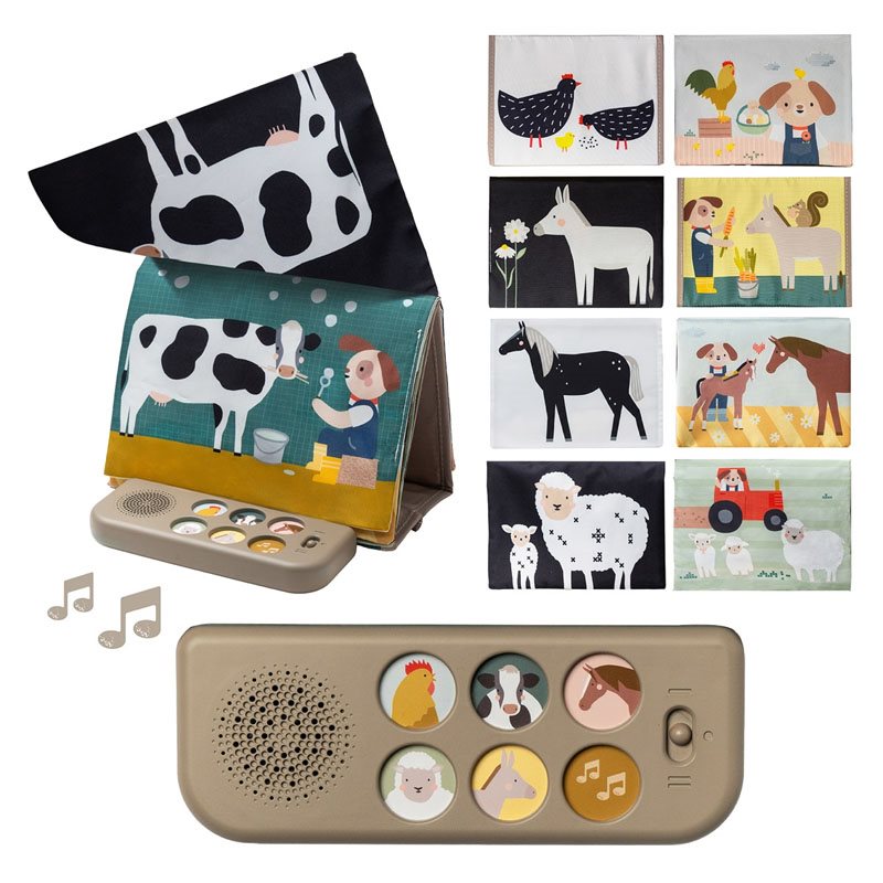 Taf Toys 13935 Farm Musical  Tummy Time Book - Rätt start - 2