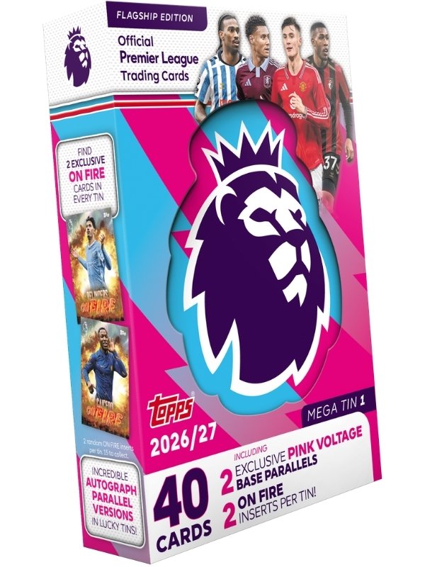 Topps Premier League Fotbollskort Mega Tin, 1 st 26/27 - 5