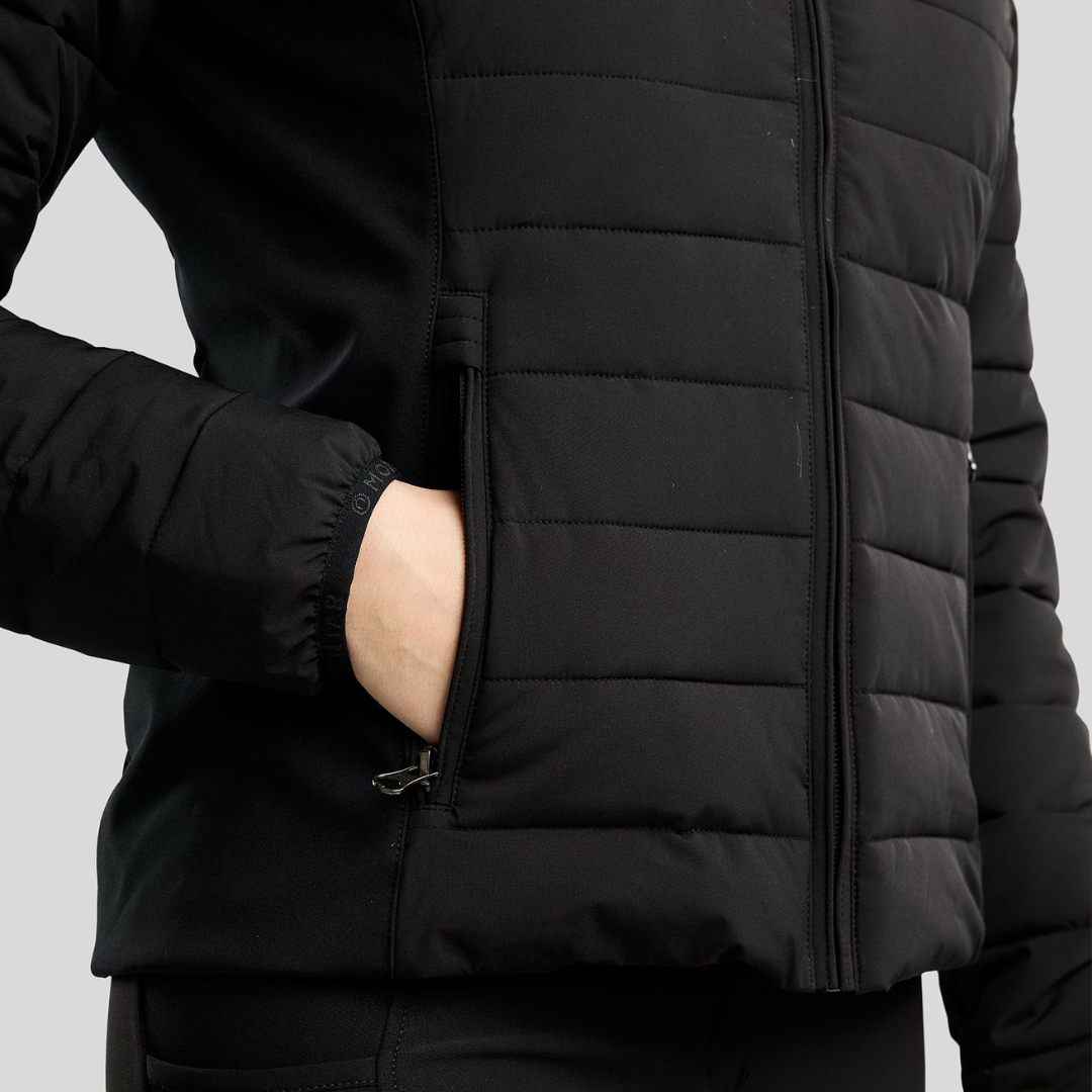 MONTAR MORUBY PADDED JACKET W. SOFTSHELL - BLACK - 3