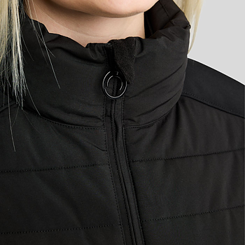 MONTAR MORUBY PADDED JACKET W. SOFTSHELL - BLACK