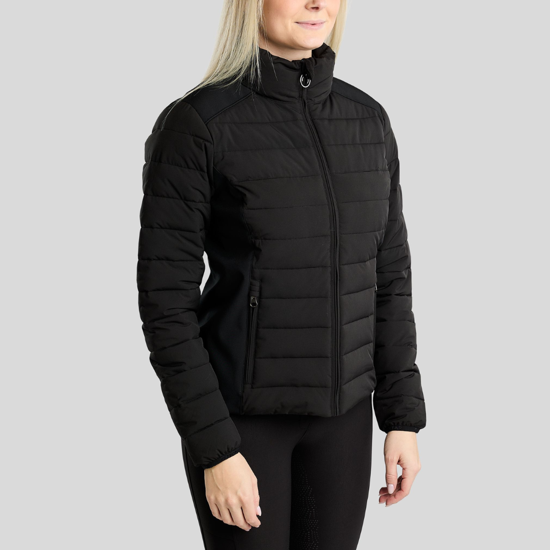 MONTAR MORUBY PADDED JACKET W. SOFTSHELL - BLACK
