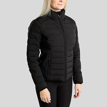 MONTAR MORUBY PADDED JACKET W. SOFTSHELL - BLACK