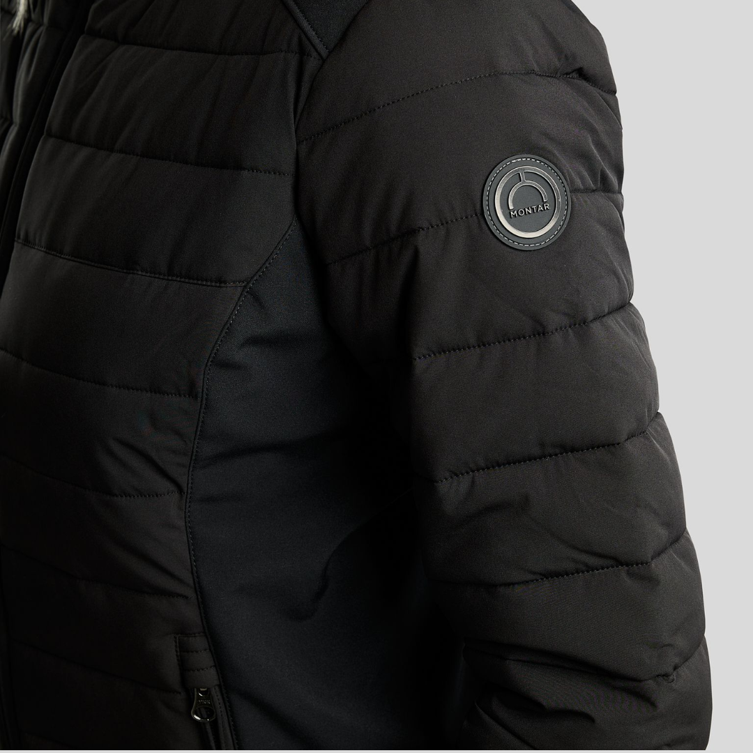 MONTAR MORUBY PADDED JACKET W. SOFTSHELL - BLACK - 4