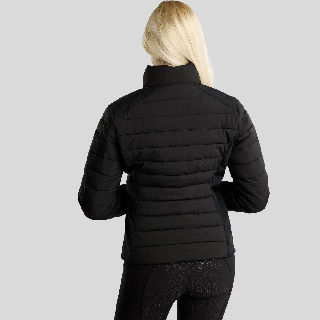 MONTAR MORUBY PADDED JACKET W. SOFTSHELL - BLACK - 6