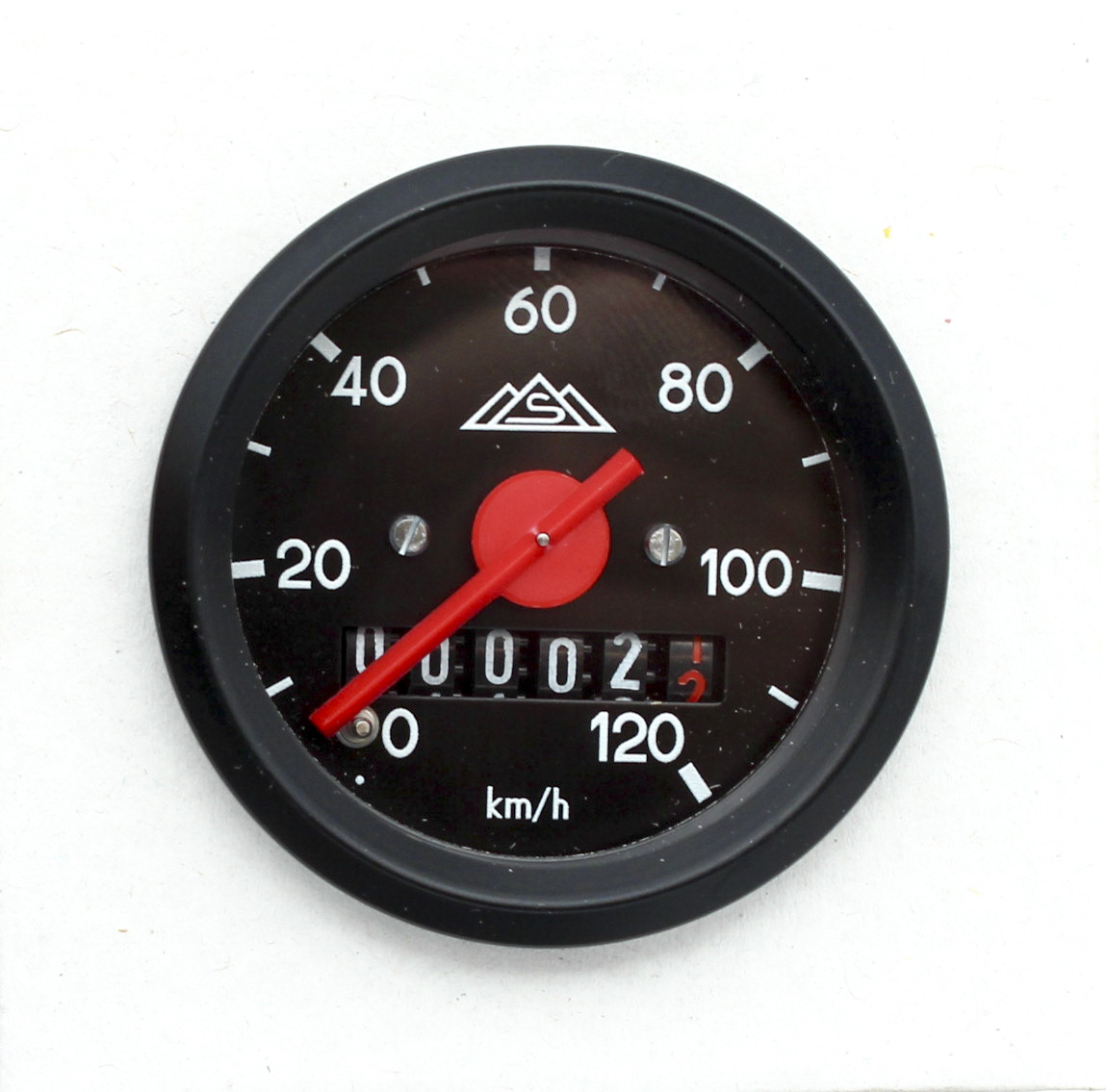 Hastighetsmätare 48mm 0-120km/h Svart sarg