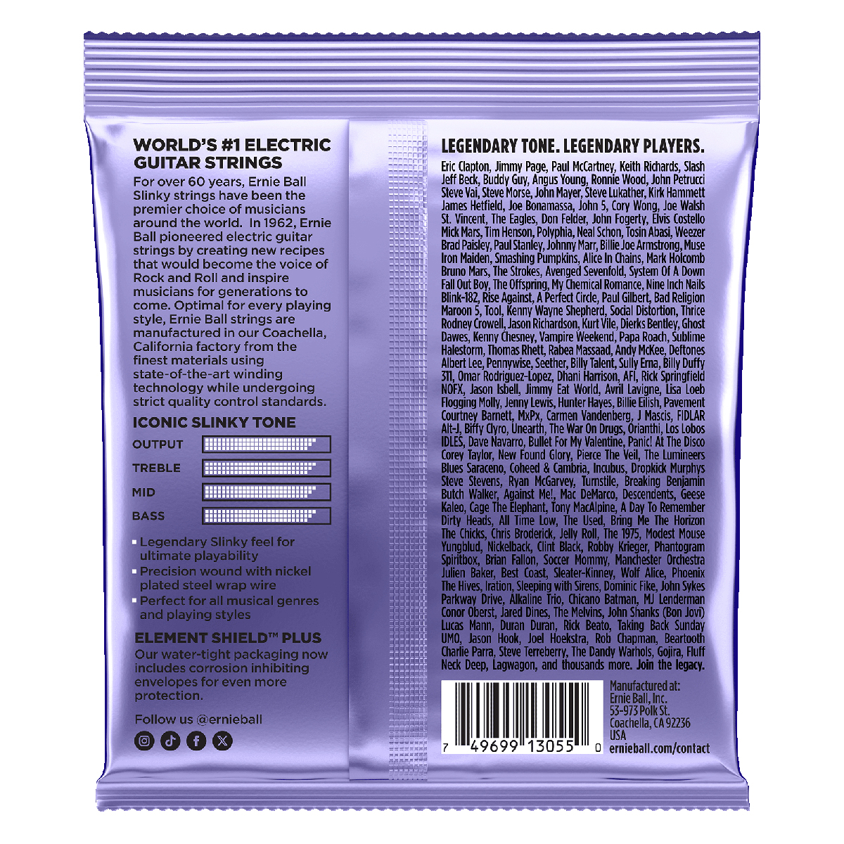 Ernie Ball Titan Elektriske Guitarstrenge 009,5-048 - 2