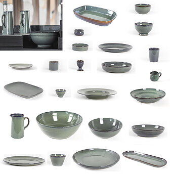 Buffé serie i stengods Select Concept dekor 060