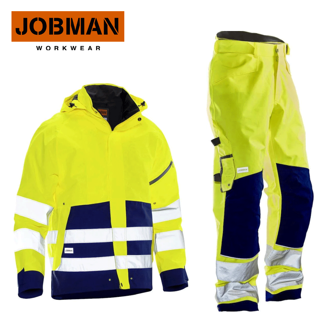 Skaljacka + Skalbyxa Jobman Gul/Navy - 2