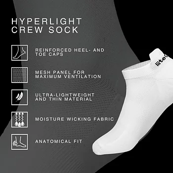 liiteGuard Hyperlight Low Cut Sock 2-pack