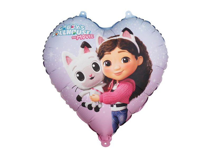 Gabby's Dollhouse hjärtballong 35 cm med Gabby