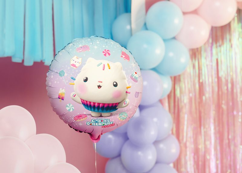 Cakey folieballong till Gabby's Dollhouse kalas