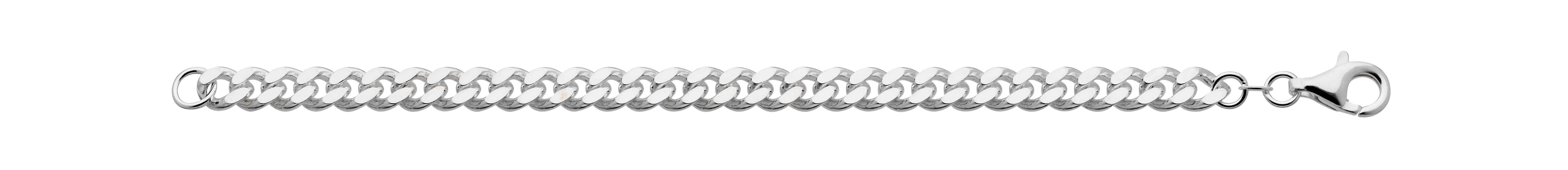 Armband pansar silver 21 cm