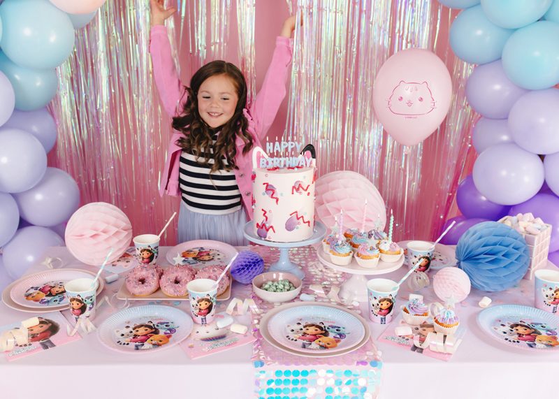Gabby's Dollhouse dukning till barnkalas