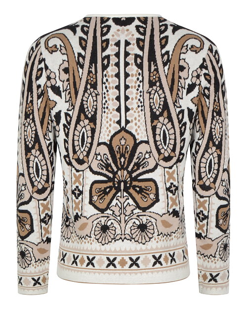 Jumper mönstrad offwhite/beige/svart - 2