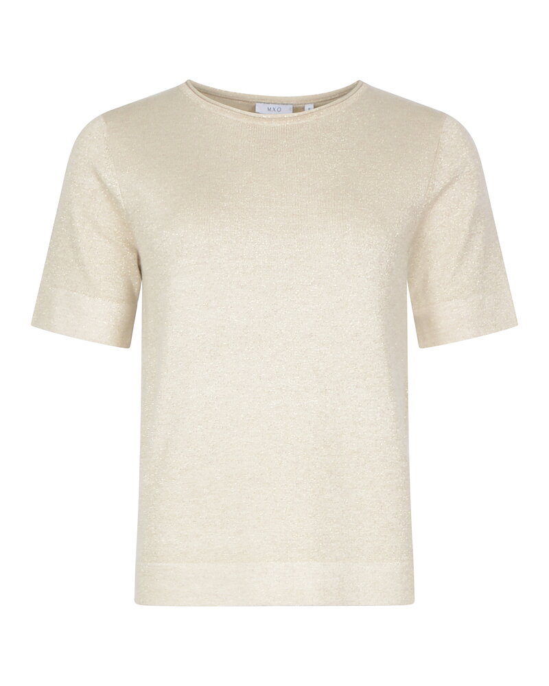 Jumper kort ärm glitter guld