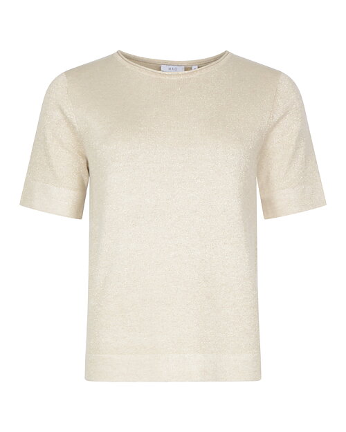 Jumper kort ärm glitter guld