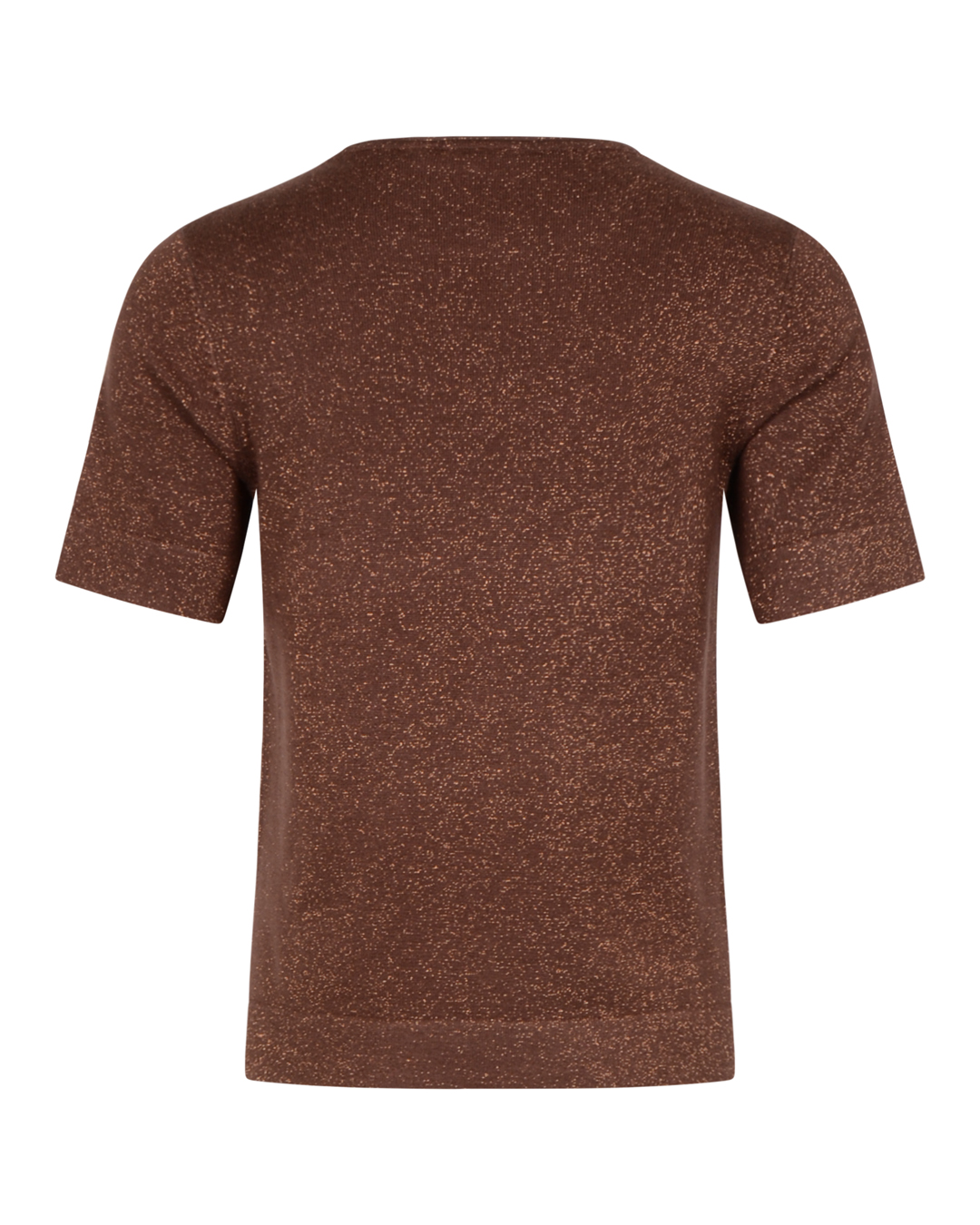 Jumper kort ärm glitter brun - 2