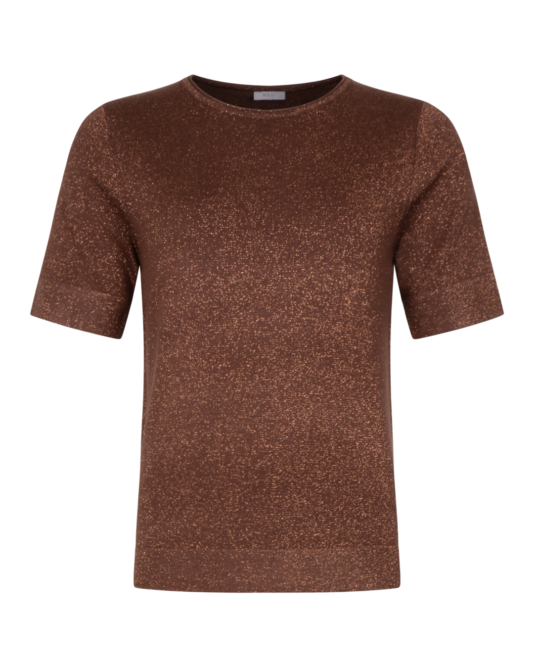 Jumper kort ärm glitter brun