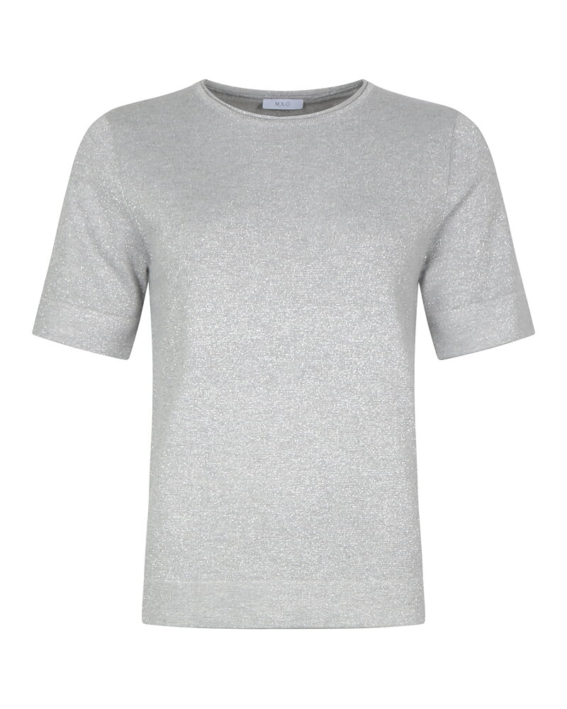 Jumper kort ärm glitter silver