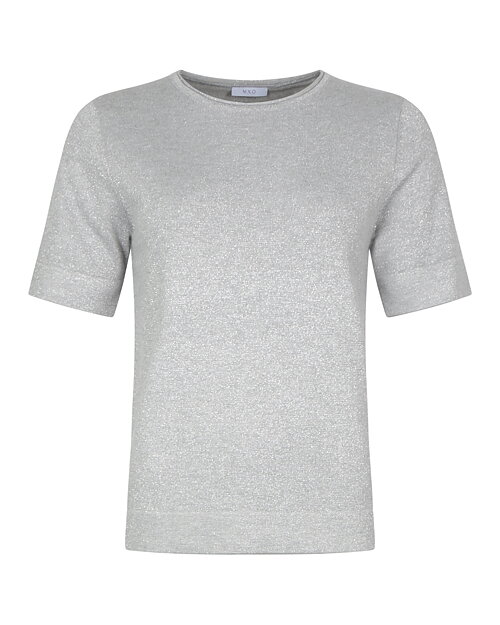 Jumper kort ärm glitter silver