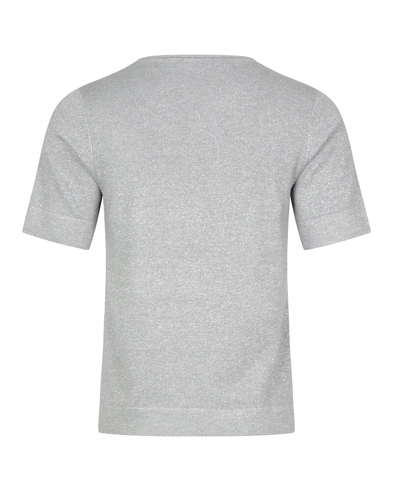Jumper kort ärm glitter silver