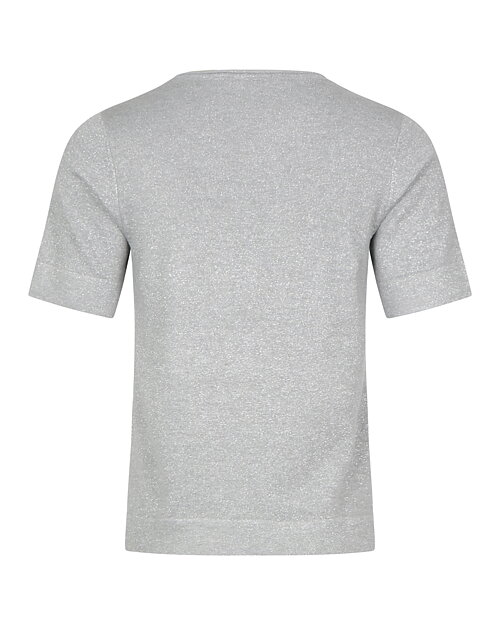 Jumper kort ärm glitter silver - 2