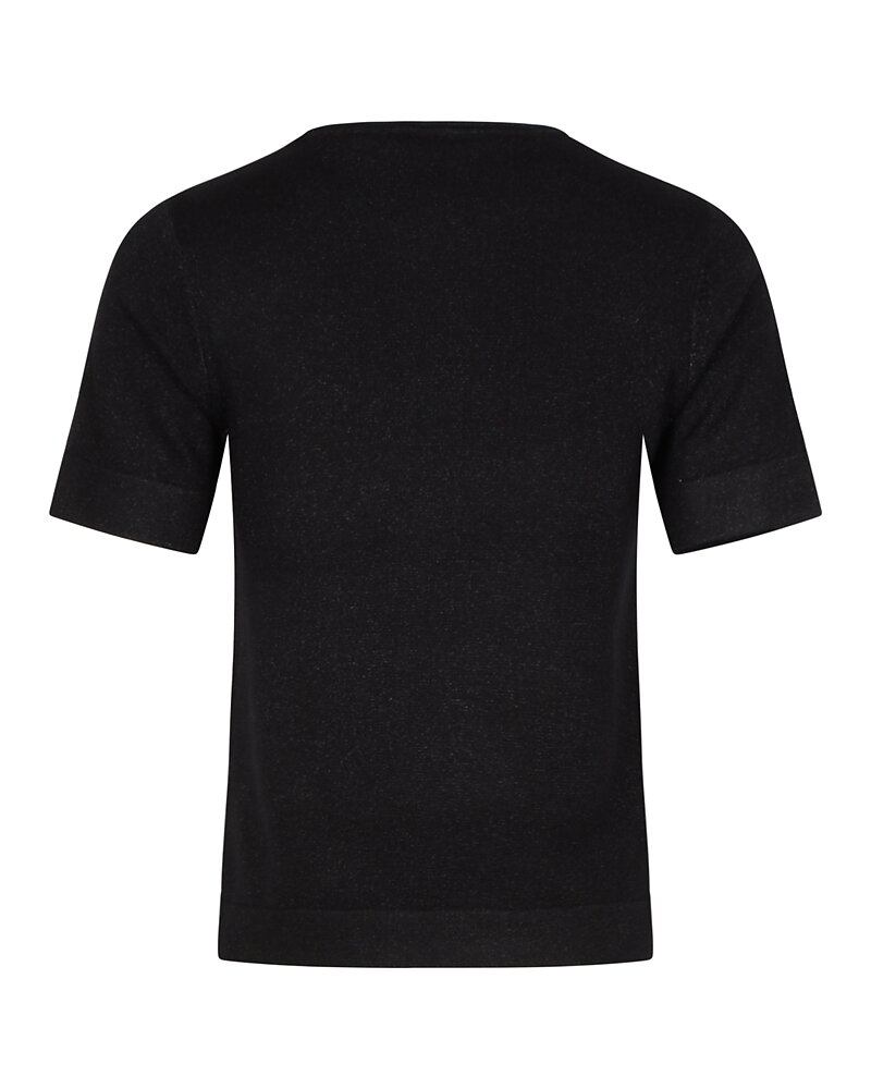Jumper kort ärm glitter svart