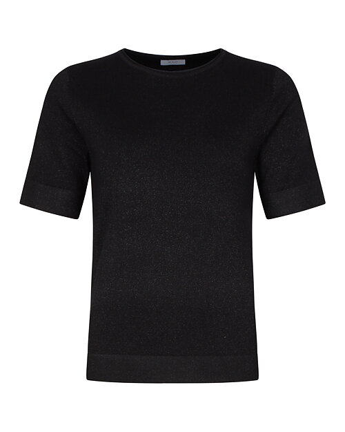 Jumper kort ärm glitter svart