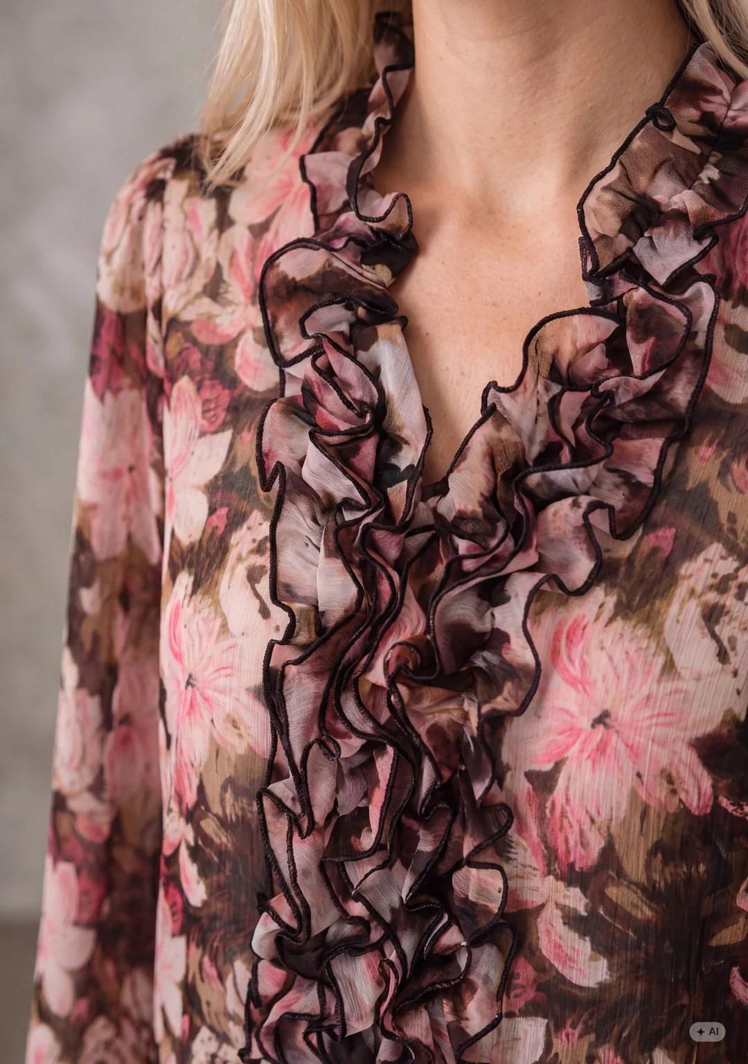 Vibse Ruffle Blouse - Flower - Isay - 3