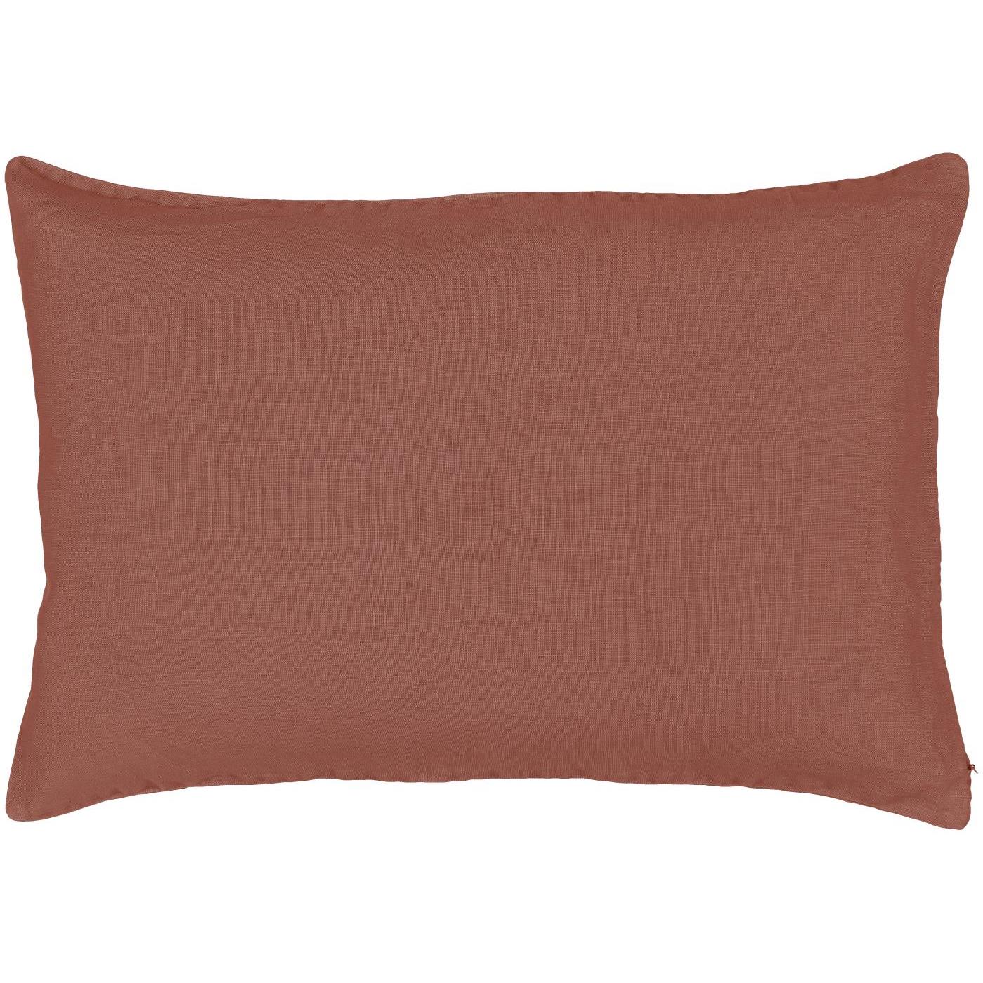 Kuddfodral i linne 40x60 Dusty Plum