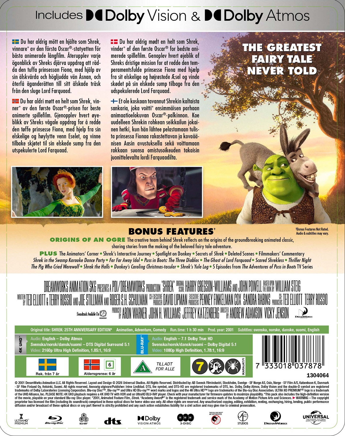 Shrek (Limited Edition Steelbook) (4K Ultra HD + Blu-ray) - 2