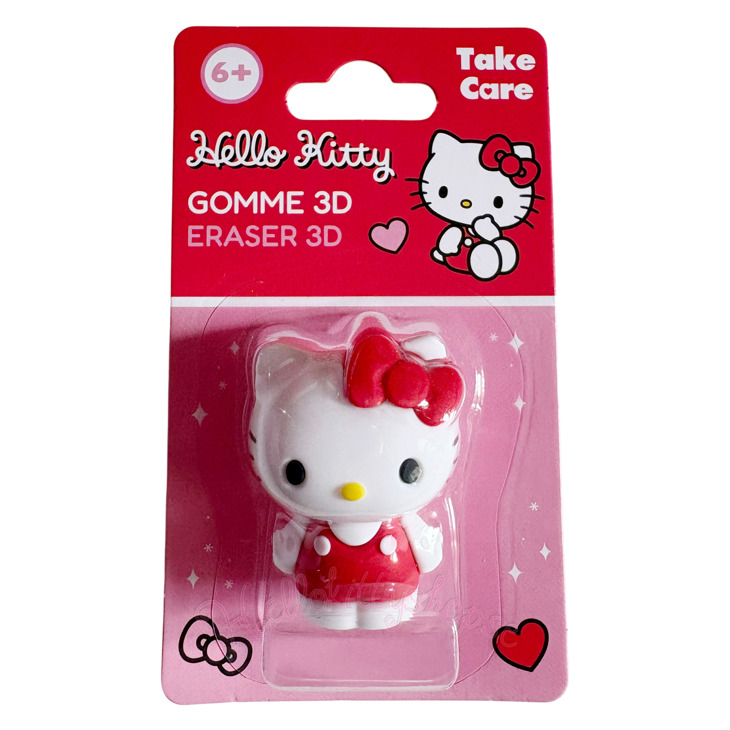 Sanrio Hello Kitty 3D-suddgummi, 4,5 cm