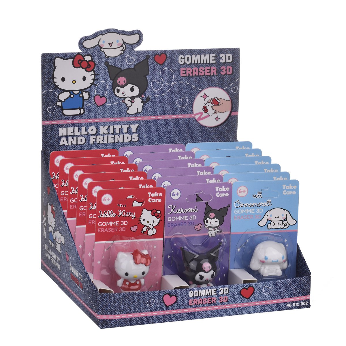 Sanrio Hello Kitty 3D-suddgummi, 4,5 cm - 3