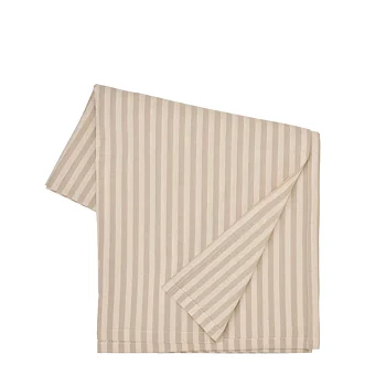 Duk_randig_beige_vit_Wikholm