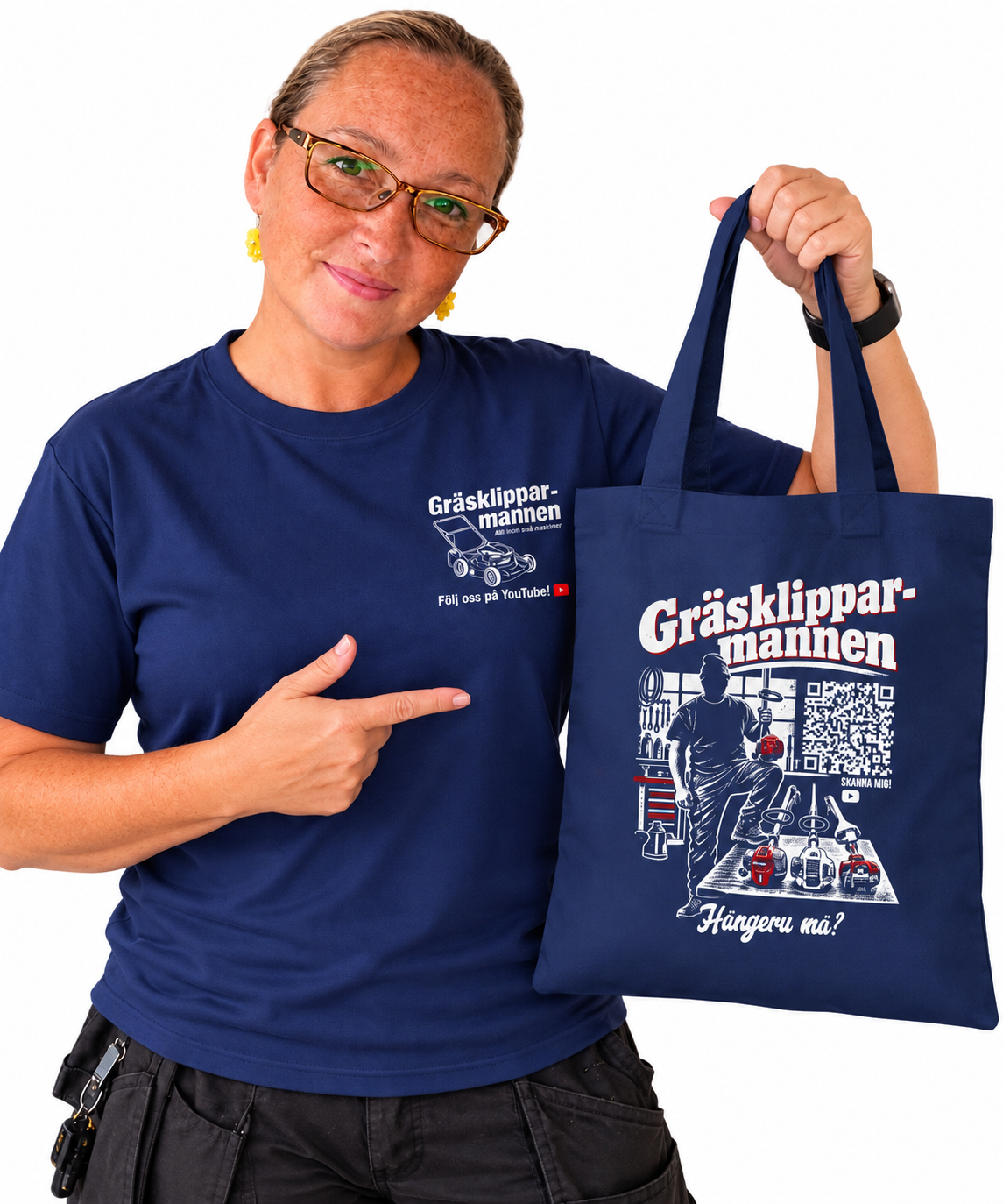 Gräsklipparmannen Tygpåse