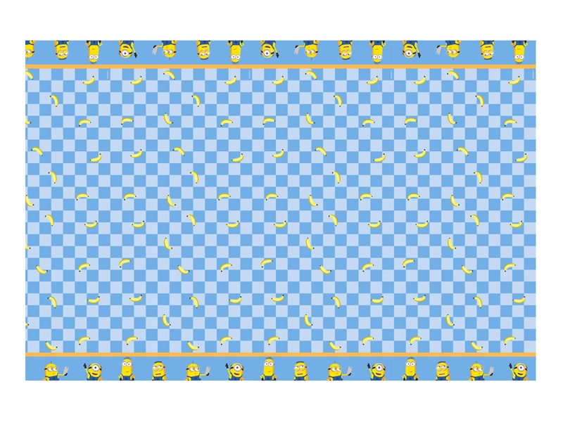 Minions pappersduk 180 x 120 cm i blått och gult
