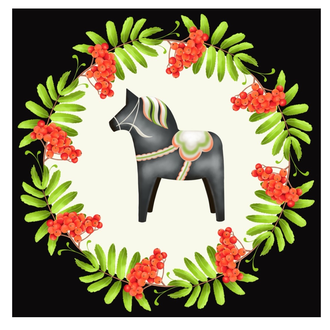 Dubbelkort "Rönnkvist" 